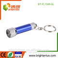 Wholesale Cheap Price Mini Size Custom Made OEM High Quality Aluminum Material Corlful Gift Promotion 5 Led Keyring Torch